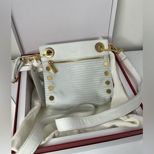 Hammitt | NWT Tony Grommet Studded Crossbody, Ceramic White
